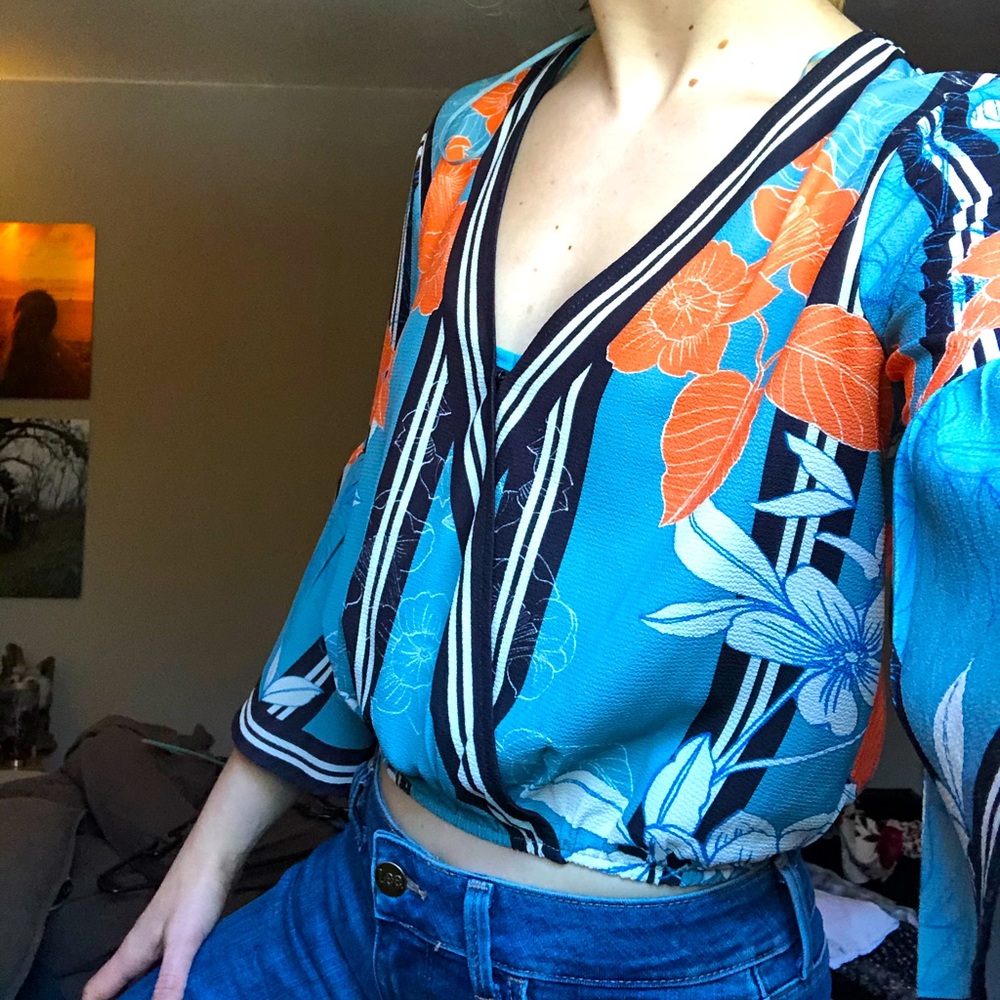 Floral crop top